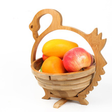 cesta de fruta de madera plegable decorativa